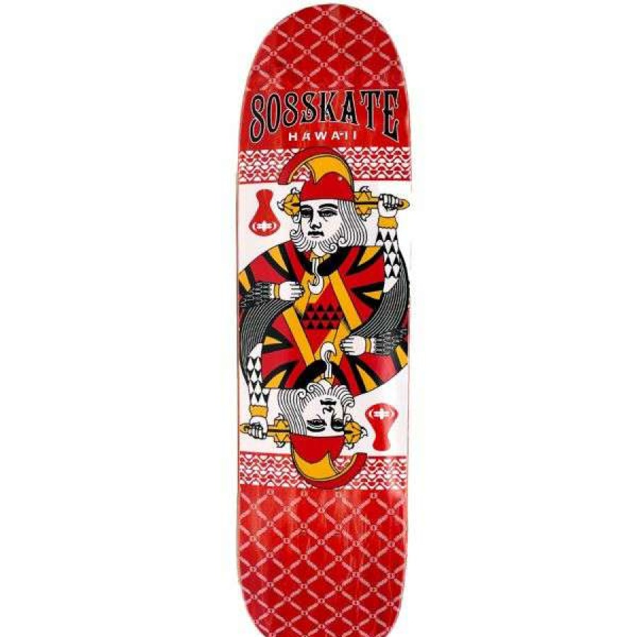 Skateboards * | Shop 808 Skate. Ali'I Card 8.625 Deck. Red Bottom Veneer.