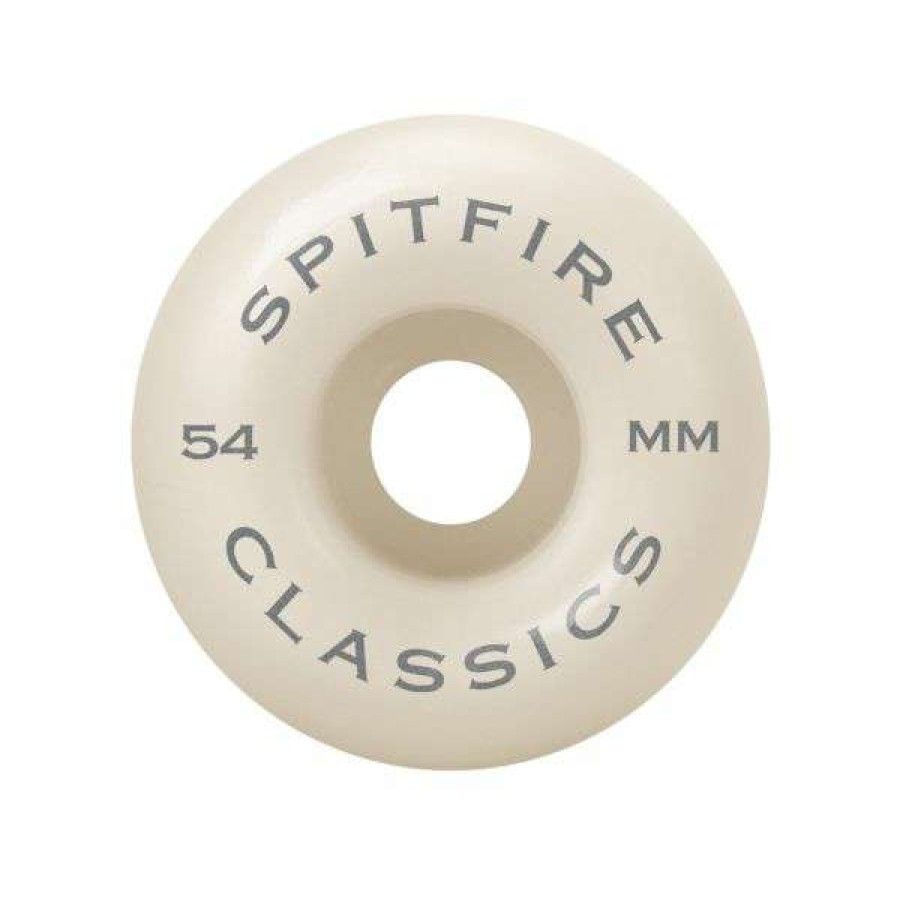 Skateboards * | Clearance Spitfire. Classic Wheels 99A. White/ Silver Swirl.