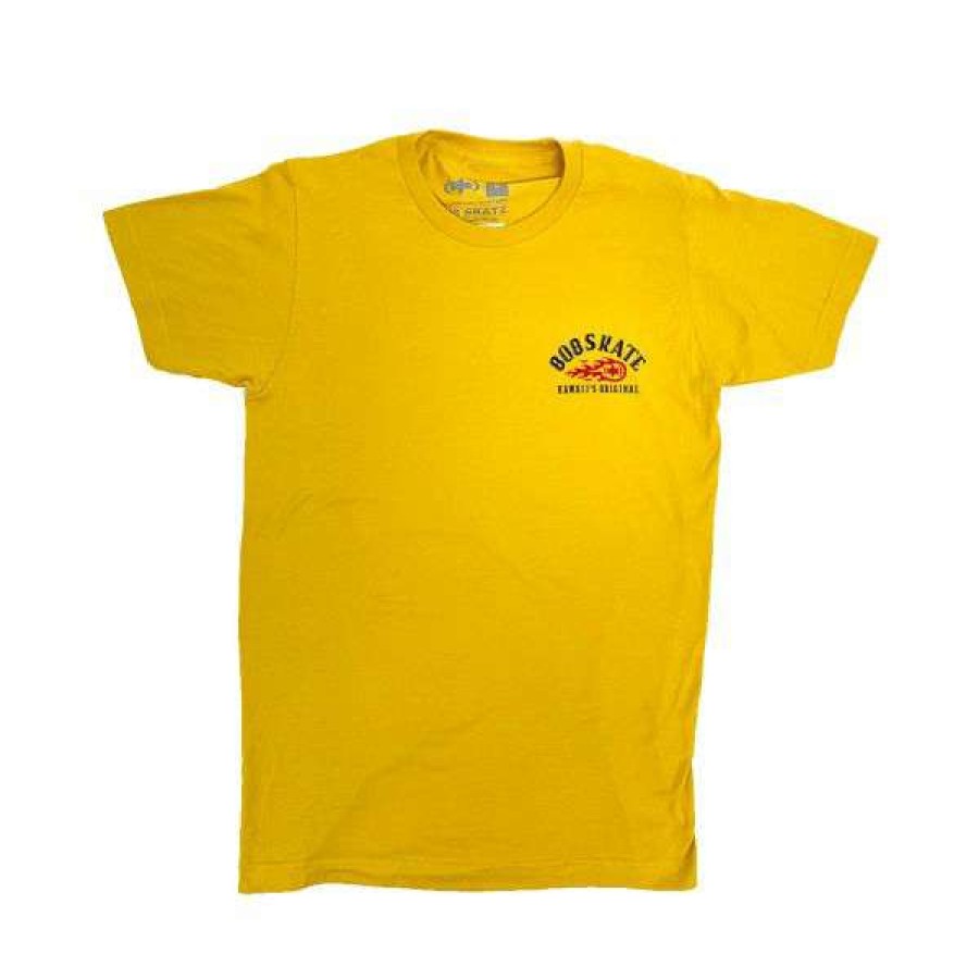 Clothing * | Best Price 808 Skate. Fiyah T Shirt. Yellow.