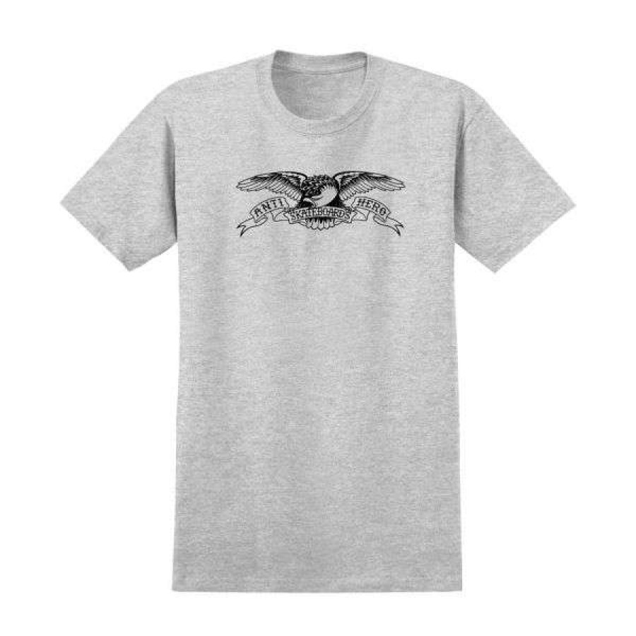 Clothing * | New Threads Anti-Hero. Basic Eagle T Shirt. Grey/ Black.