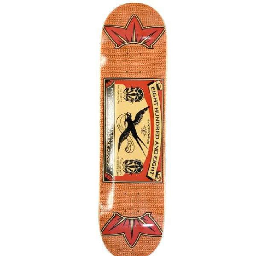 Skateboards * | Top Selling 808 Skate. Sparrow Deck. Multi-Color.