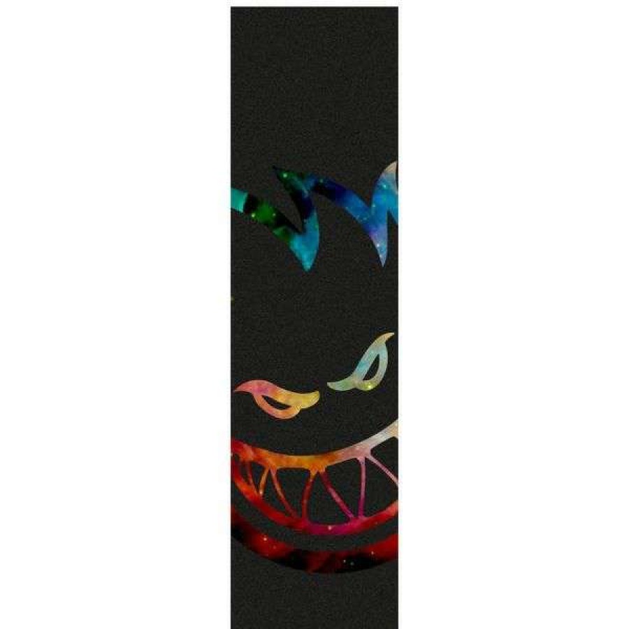 Skateboards * | Bestsellers Spitfire. Bighead Galaxy Griptape Sheet. 9In X 33In. Galaxy/Black.