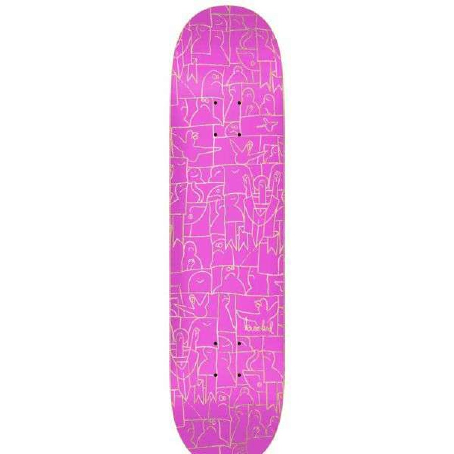 Skateboards * | Best Price Krooked. Flock Price Point Deck 8.06. Pink.