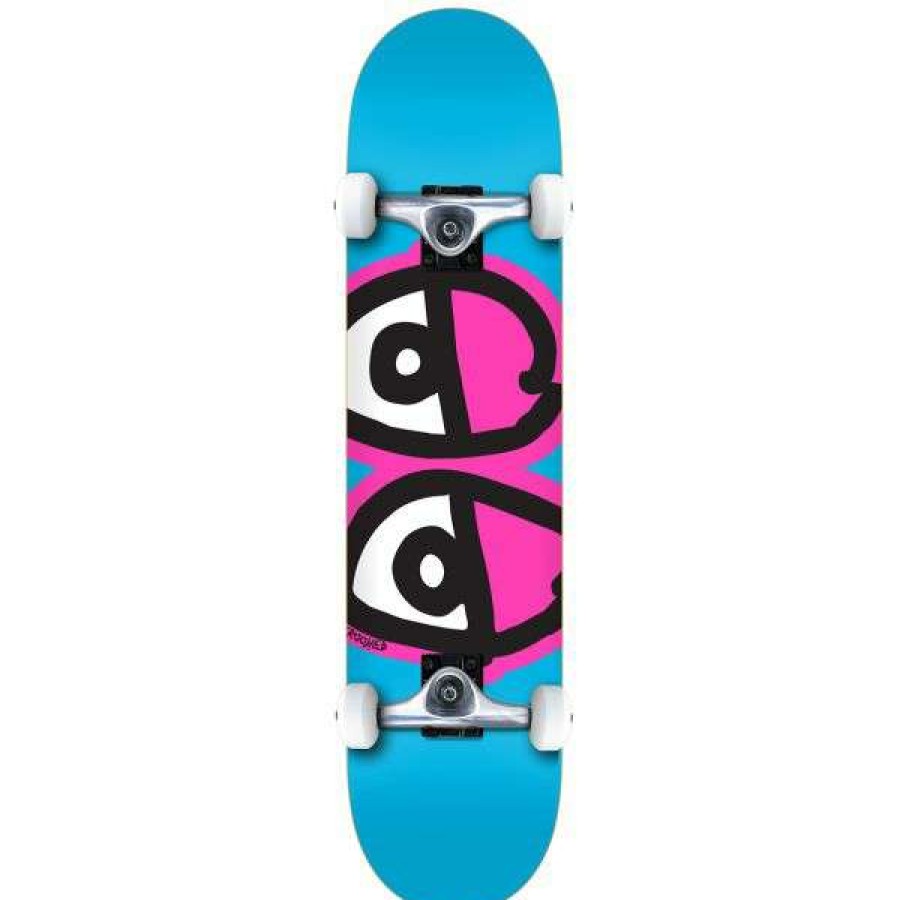 Skateboards * | Official Krooked. Eyes Complete 8.0. Blue / Pink.