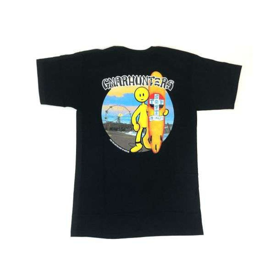 Clothing * | Top Selling Gnar Hunters. Lance Mountain T Shirt. Black.