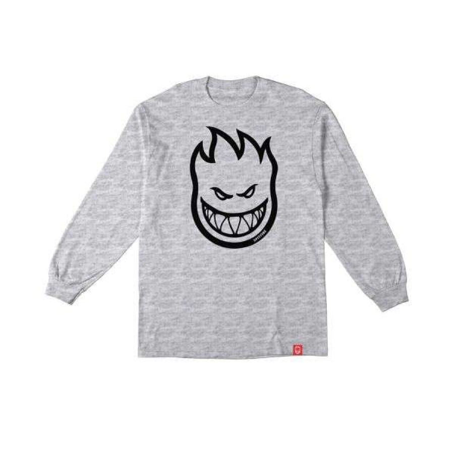 Clothing * | Tendy Style Spitfire.Youth Longsleeve Bighead. Ash/Black.