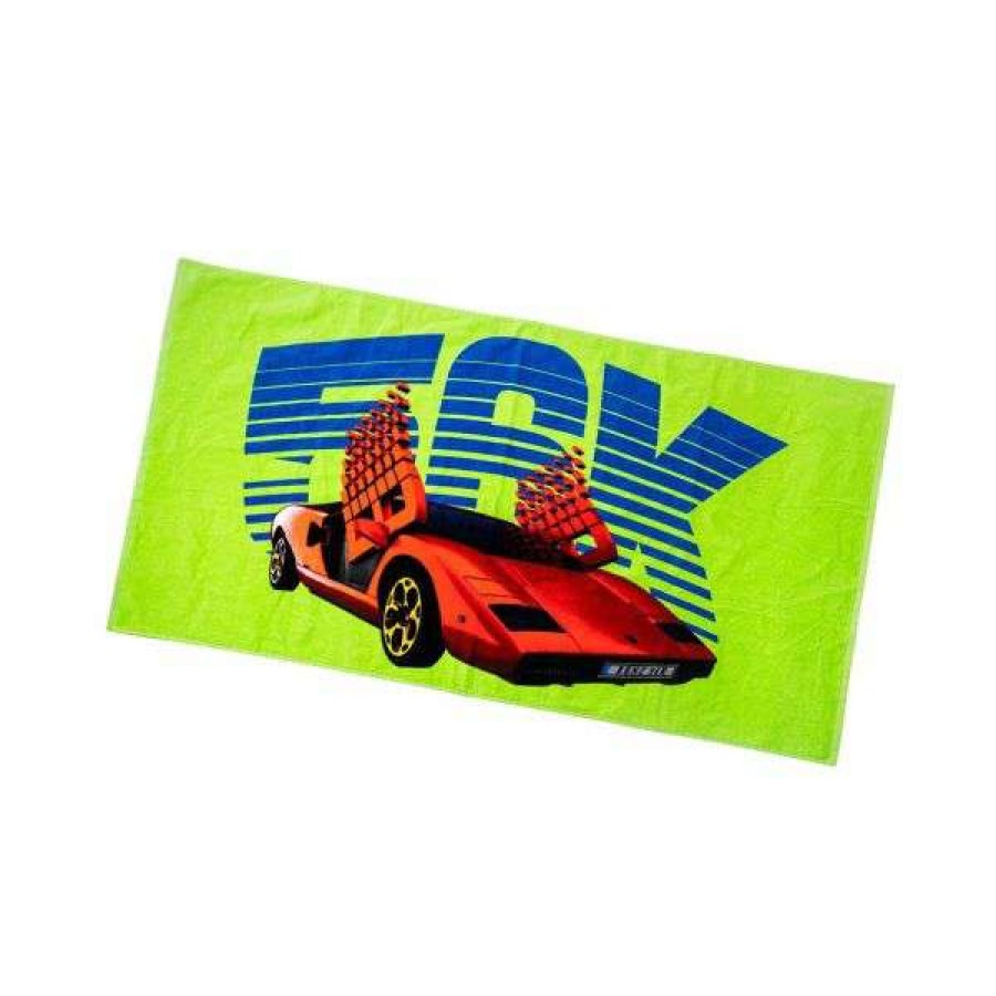 Accessories * | High Quality Bronze 56K. Lambo Towel. Neon Green.