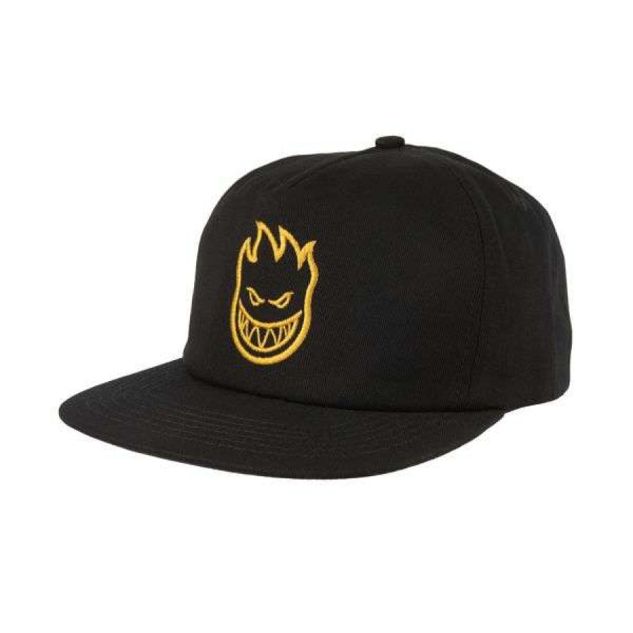 Clothing * | Online Spitfire. Bighead Snapback. Black/Gold.