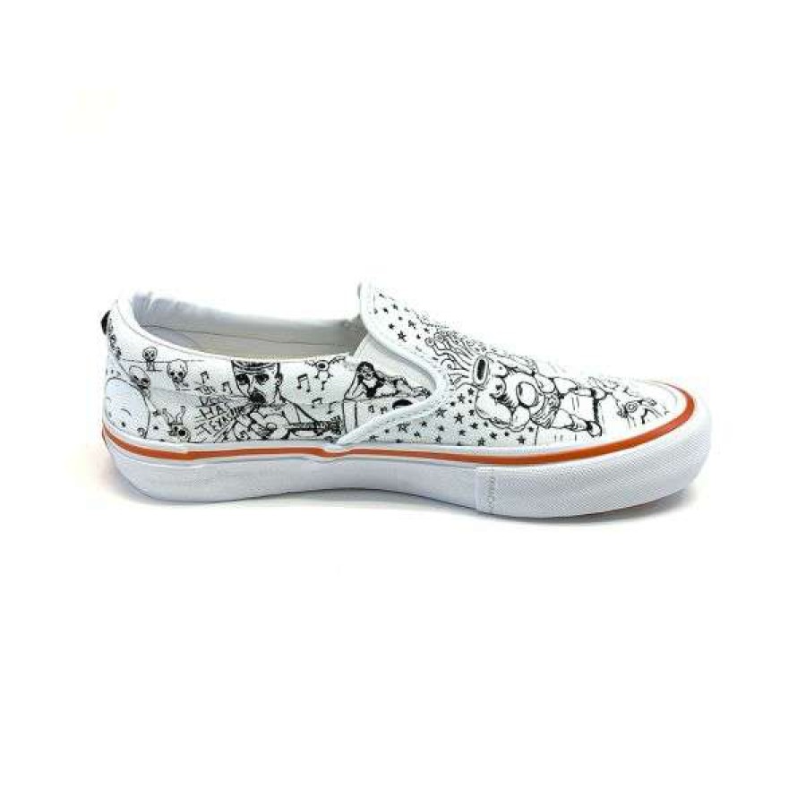 Shoes * | Official Vans.Slip On Pro No Comply. Grey / White.