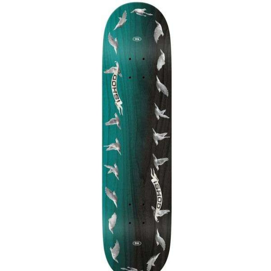 Skateboards * | Best Sale Real. Ishod Mobius Twin Tail Slick Pro Deck 8.3 X 31.9 14.4 Wb. Teal/Black.