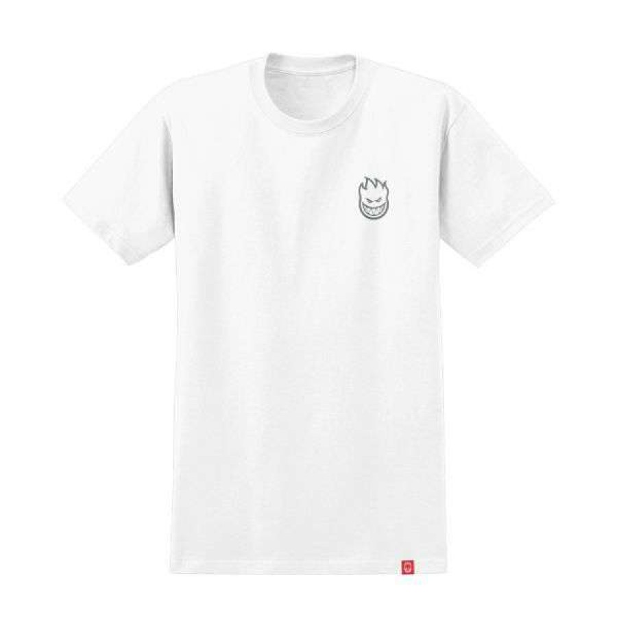 Clothing * | High Quality Spitfire. Lil Bighead Tee. White / Silver.