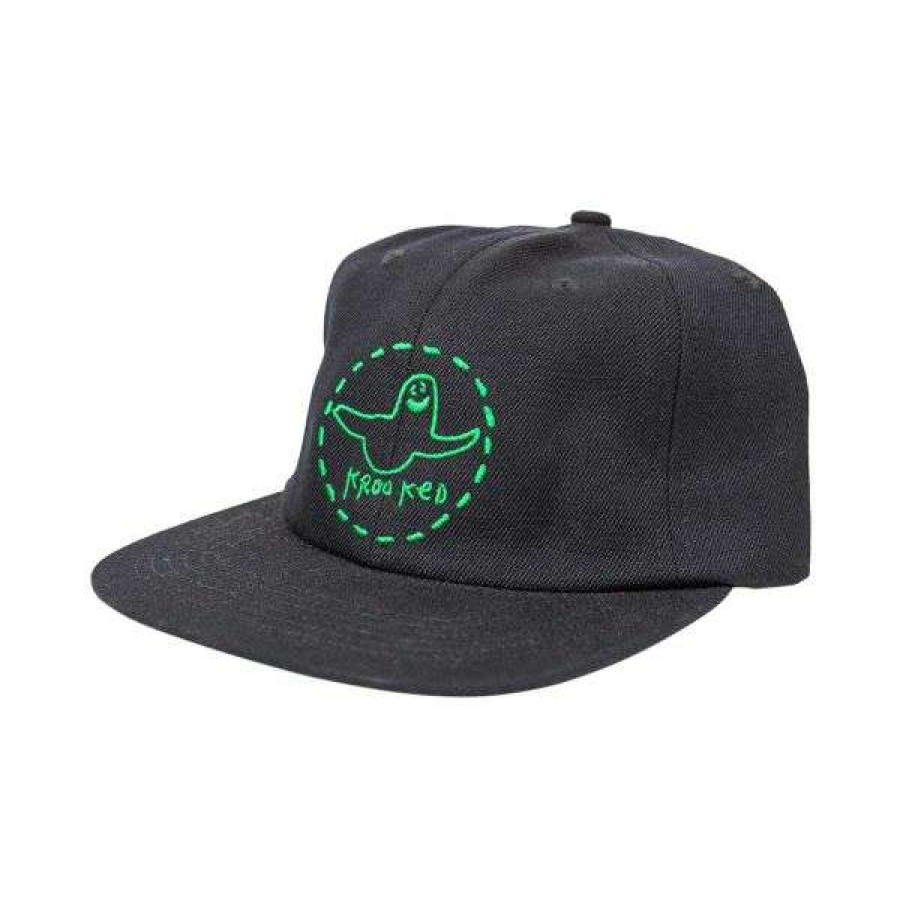 Clothing * | Top Selling Krooked. Trinity Smile Strapback. Black/Green.