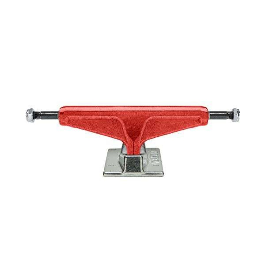 Skateboards * | Discount Venture. 5.2 Hi Hollow Anodized Truck. Red/Polished