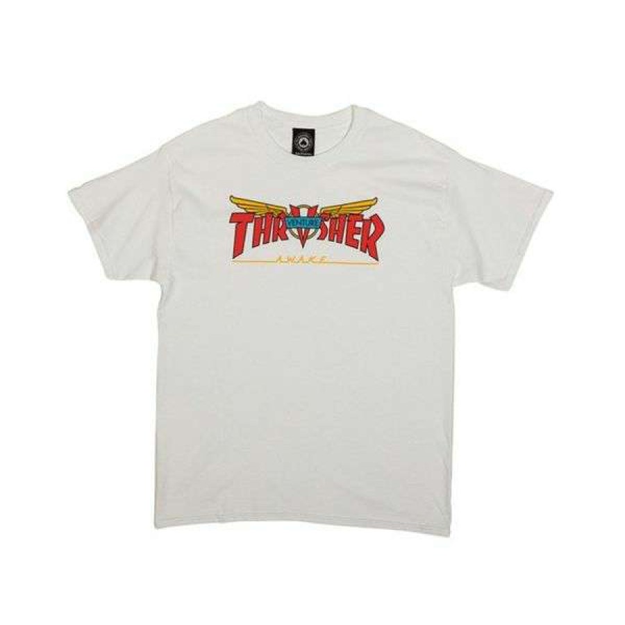 Clothing * | Discount Thrasher. Venture T Shirt. White.