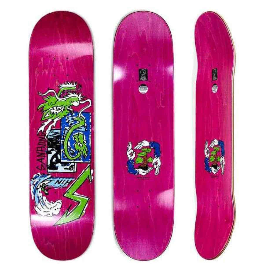 Skateboards * | Closeout Sale Polar. Shin Sanbongi Bonzai Ride 2.0 Pro Deck 8.375. Wheel Base: 14.375.