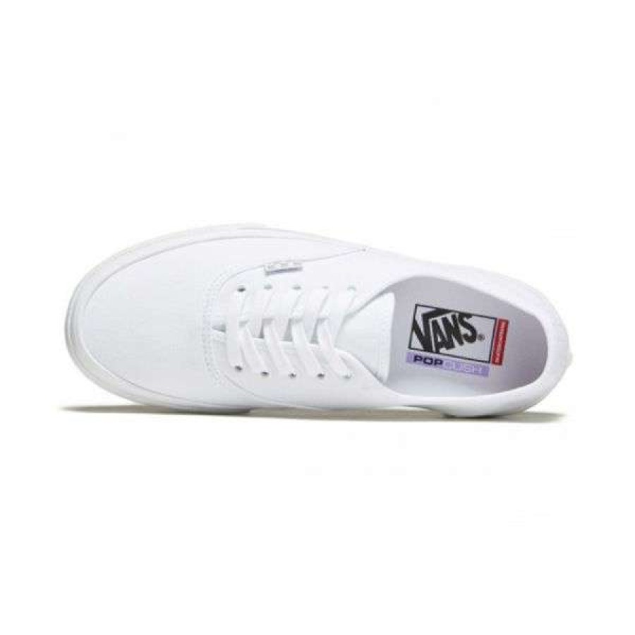 Shoes * | Bestsellers Vans. Skate Authentic. True White.