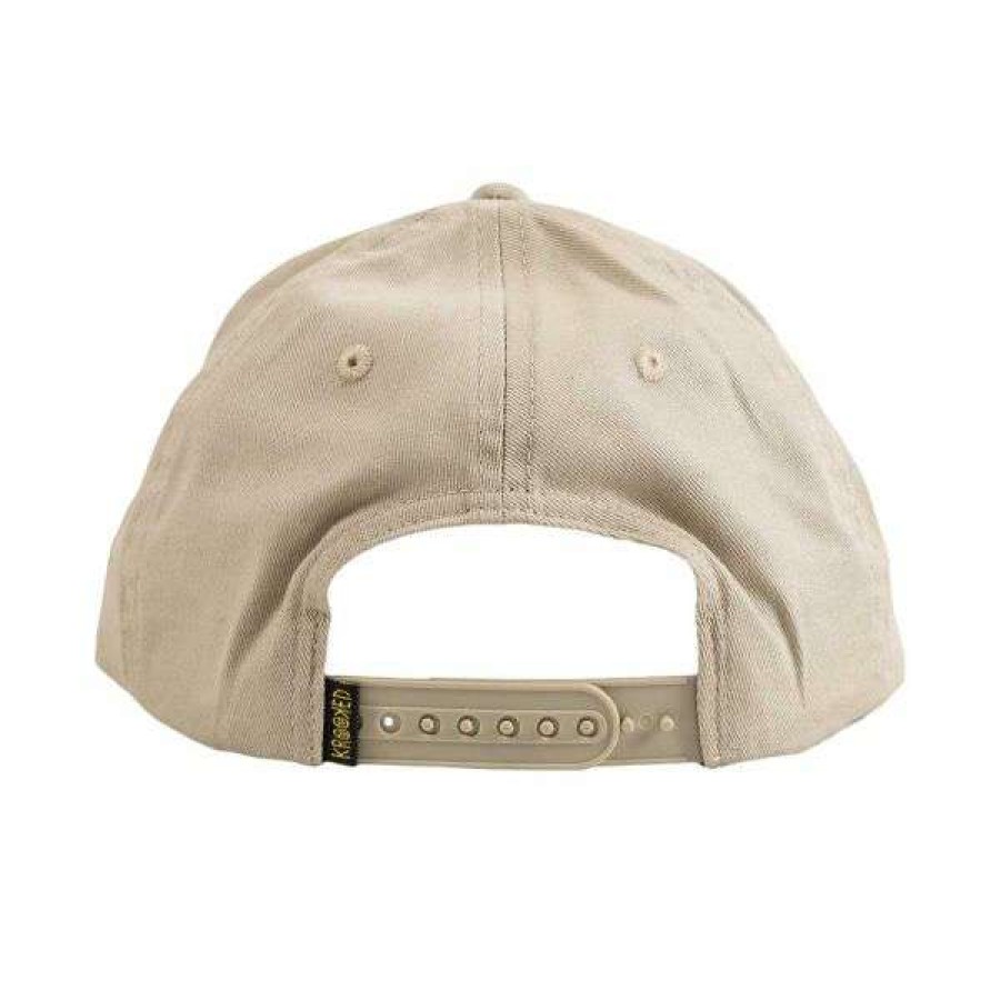 Clothing * | Best Sale Krooked. Shmoo Snapback. Natural/ Gold.