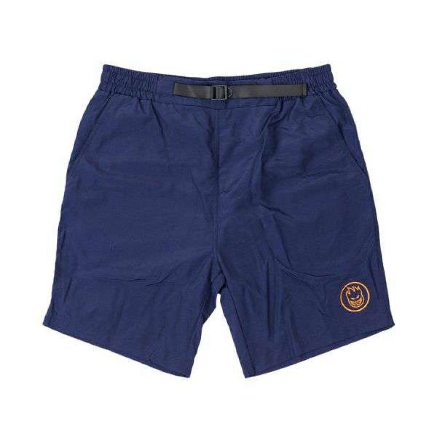 Clothing * | Closeout Sale Spitfire. Big Head Shorts. Navy/ Orange.