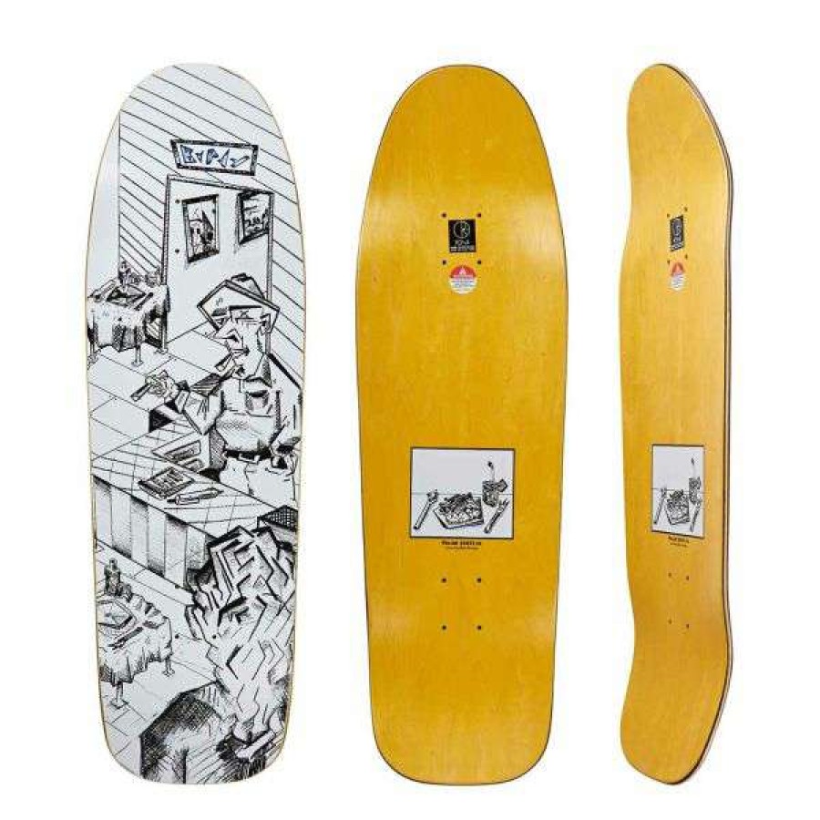 Skateboards * | Special Polar. Dane Brady Bistro Dane1 Shape 9.75. White.