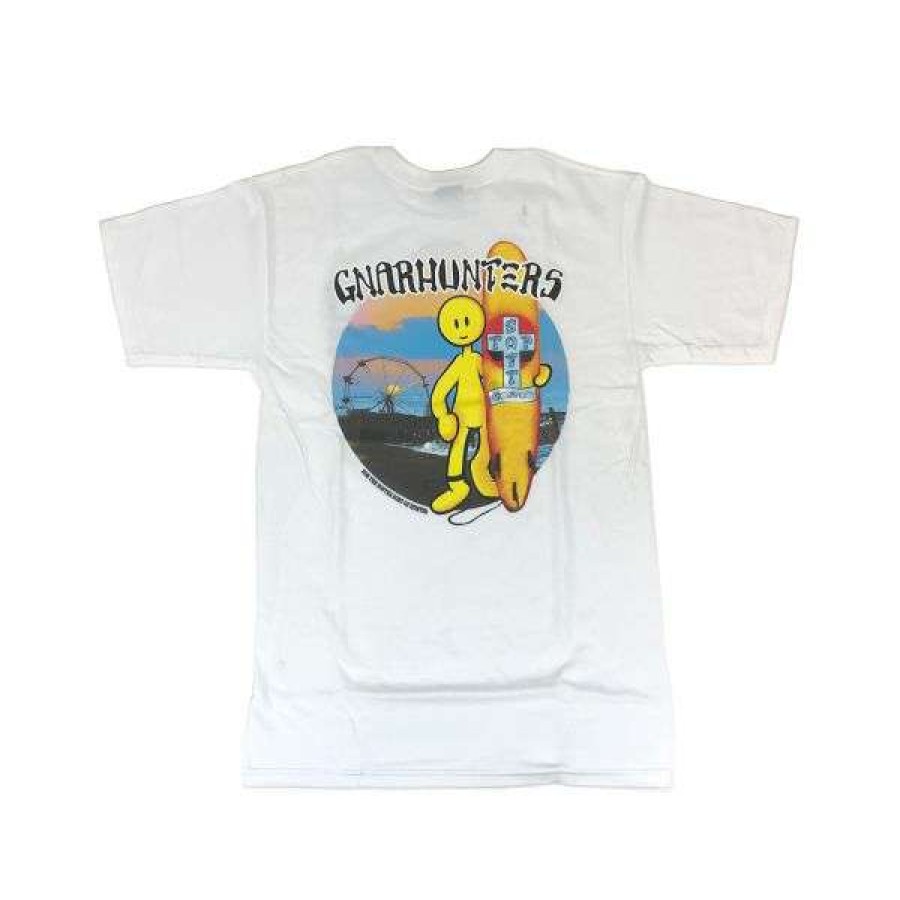 Clothing * | Special Gnar Hunters. Lance Mountain T Shirt. White.