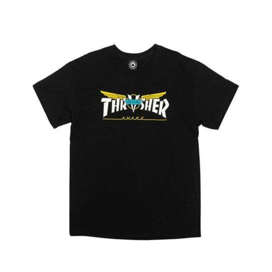 Clothing * | Best Price Thrasher. Venture T Shirt. Black.