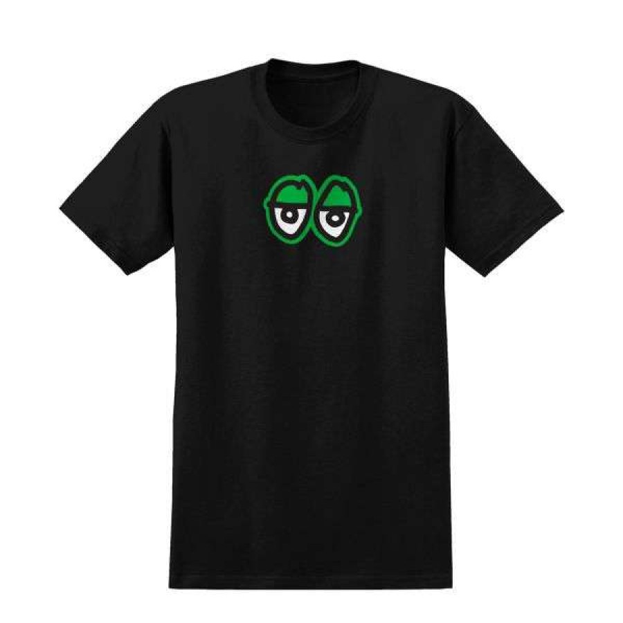 Clothing * | Bestsellers Krooked. Eyes T-Shirt. Black/Green.