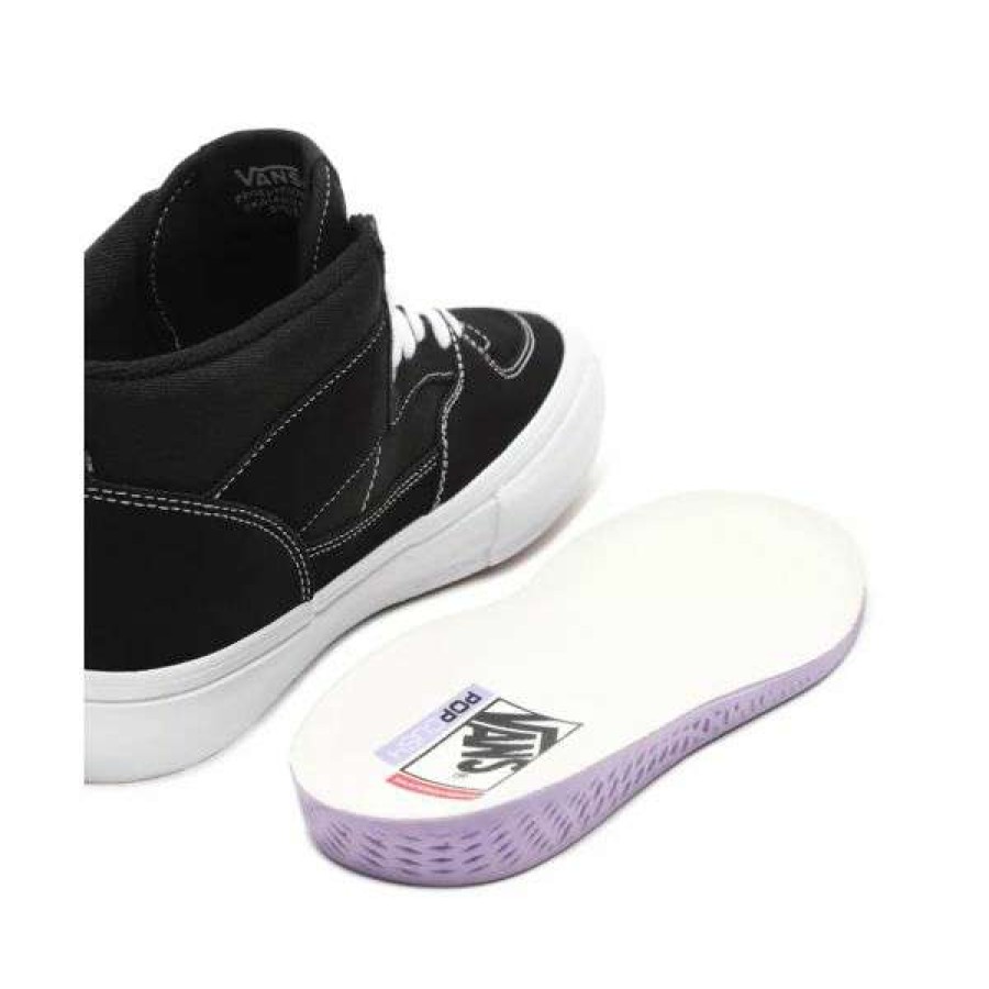 Shoes * | Clearance Vans. Skate Half Cab. Black/White.