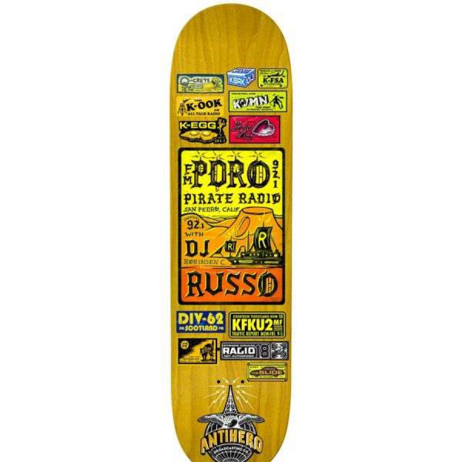 Skateboards * | Online Anti-Hero. Russo Broadcasting Ii Pro Deck 8.38. Assorted Color Veneers.