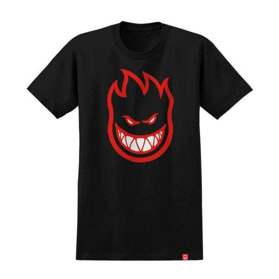 Clothing * | Closeout Sale Spitfire. Youth Bighead Fill T-Shirt. Black/Red.