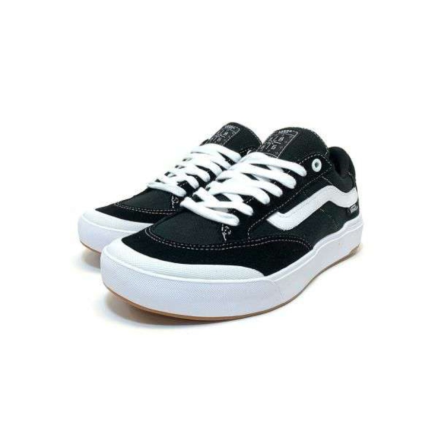 Shoes * | Top Selling Vans. Berle Pro. Black White.