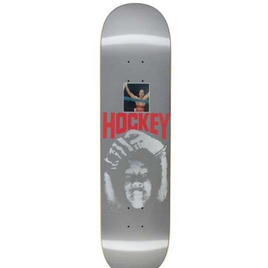 Skateboards * | Best Sale Hockey. Caleb Debut Deck. Silver.