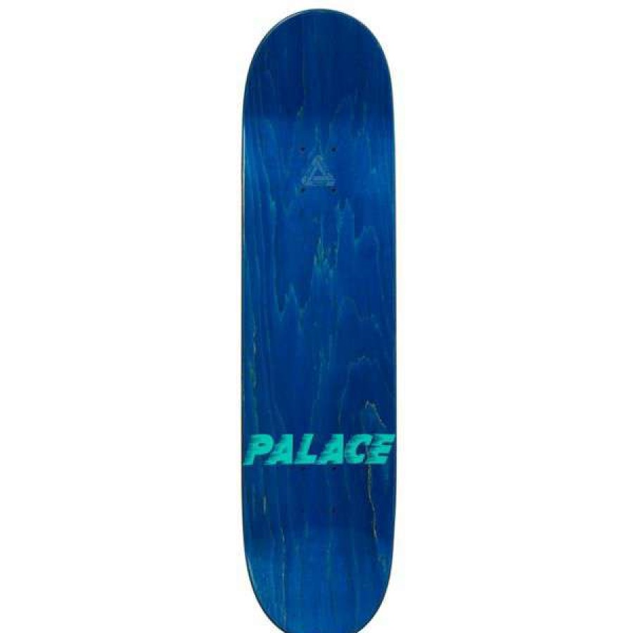 Skateboards * | High Quality Palace. Lucas Puig Pro Deck S27 8.2. White/Teal.