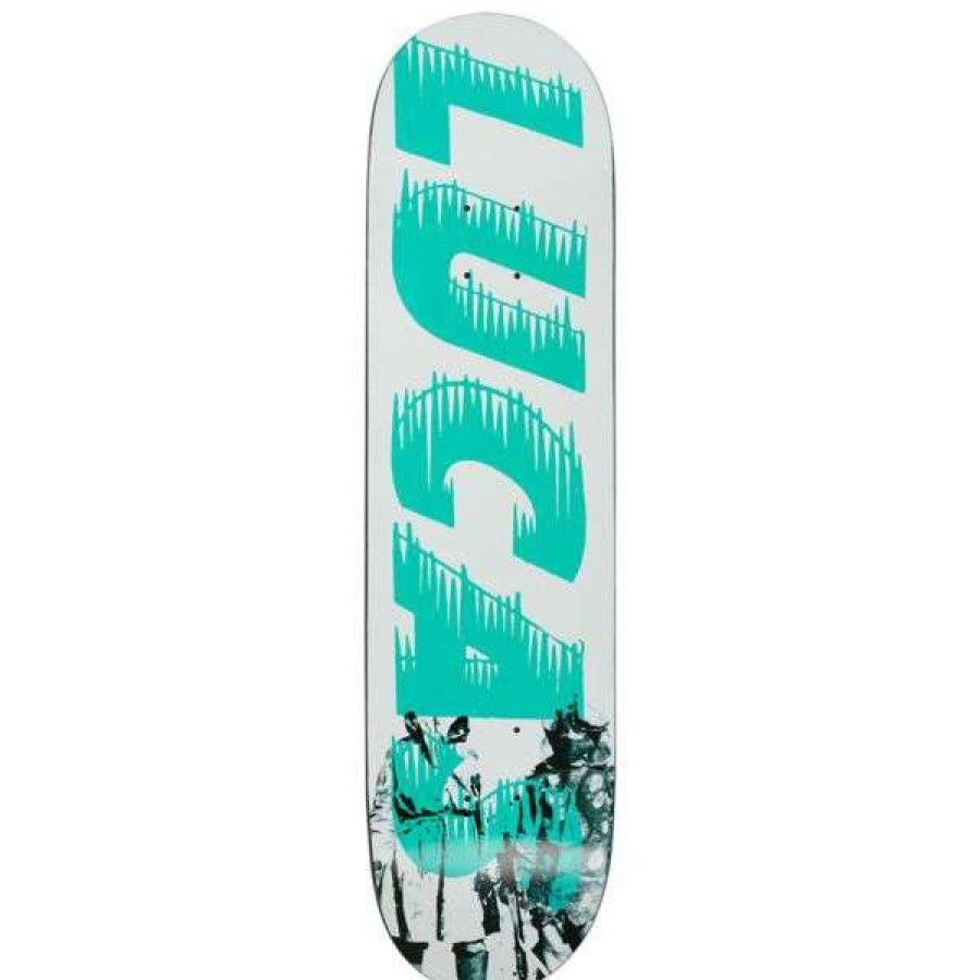 Skateboards * | High Quality Palace. Lucas Puig Pro Deck S27 8.2. White/Teal.