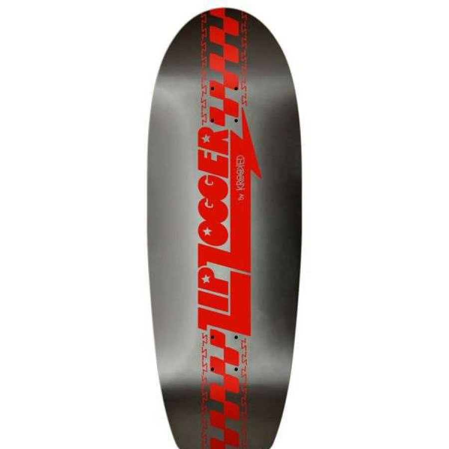 Skateboards * | Best Sale Krooked. Zip Zogger Deck 10.75. Black Foil..