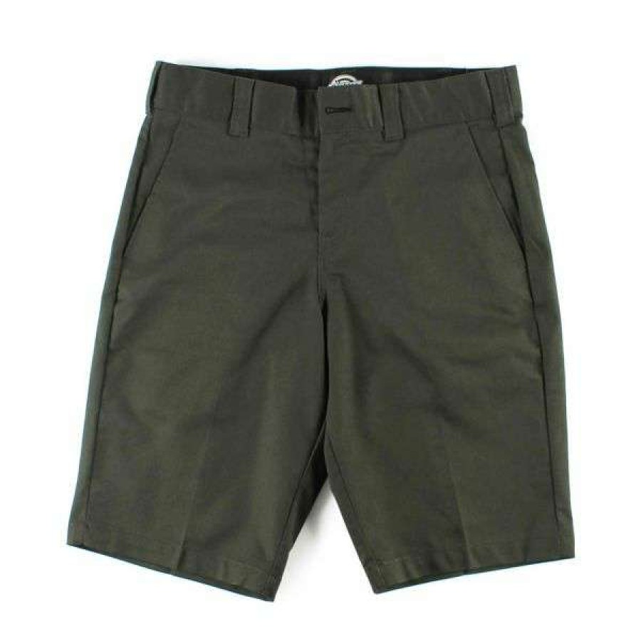 Clothing * | Best Price Dickies. Skateboarding Slim Short. Olive Green.