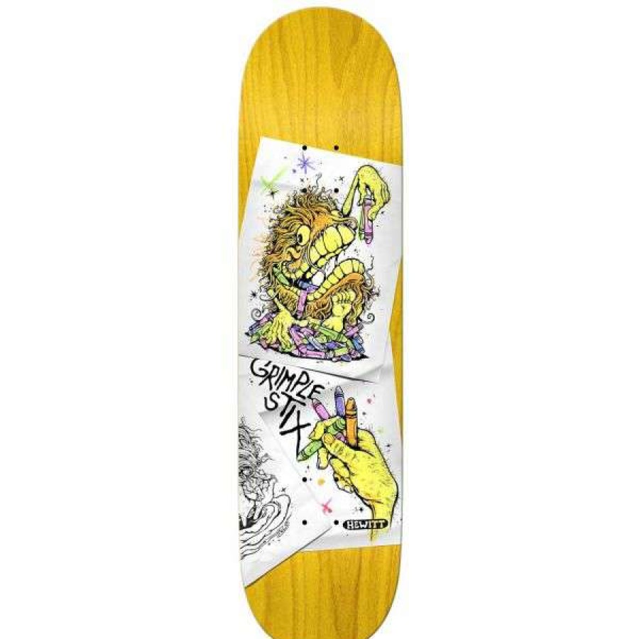 Skateboards * | Best Price Anti-Hero. Grimple Stix Coloring Book Hewitt Pro Deck 8.4 X 32 14.25 Wb.