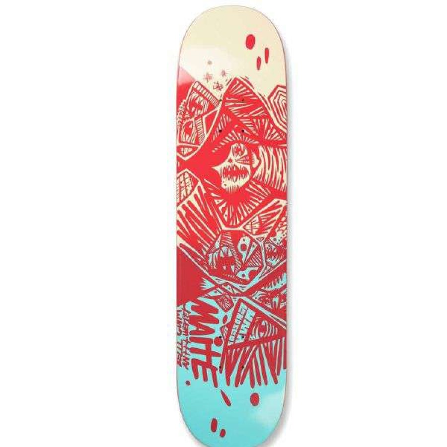 Skateboards * | Official Uma Landsleds. Maite Right Said Red Pro Deck. Multi-Color.