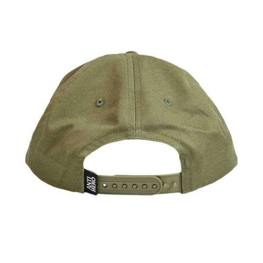 Clothing * | Special Anti-Hero. Pigeon Snapback Hat. Olive.