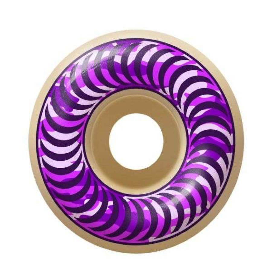 Skateboards * | Classical Spitfire. F4 99 Camo Classic Shape 58Mm Wheels. Natural/Purple Camo Swirl.