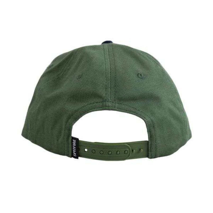 Clothing * | Quality Guarantee Spitfire. Old E Arch Snapback. Olive/Red.