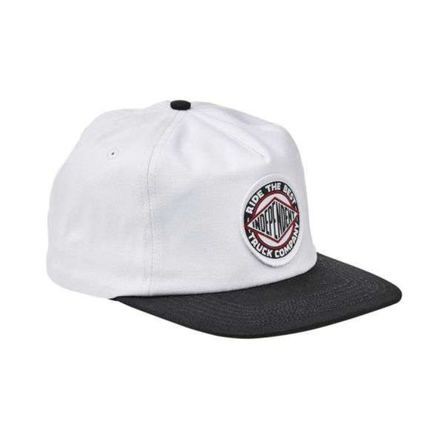 Clothing * | Bestsellers Independent. Btg Summit Snapback Hat. White/ Black.