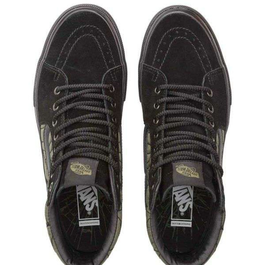 Shoes * | New Threads Vans. Skate Sk8-Hi Ben Kadow. Black/Web.