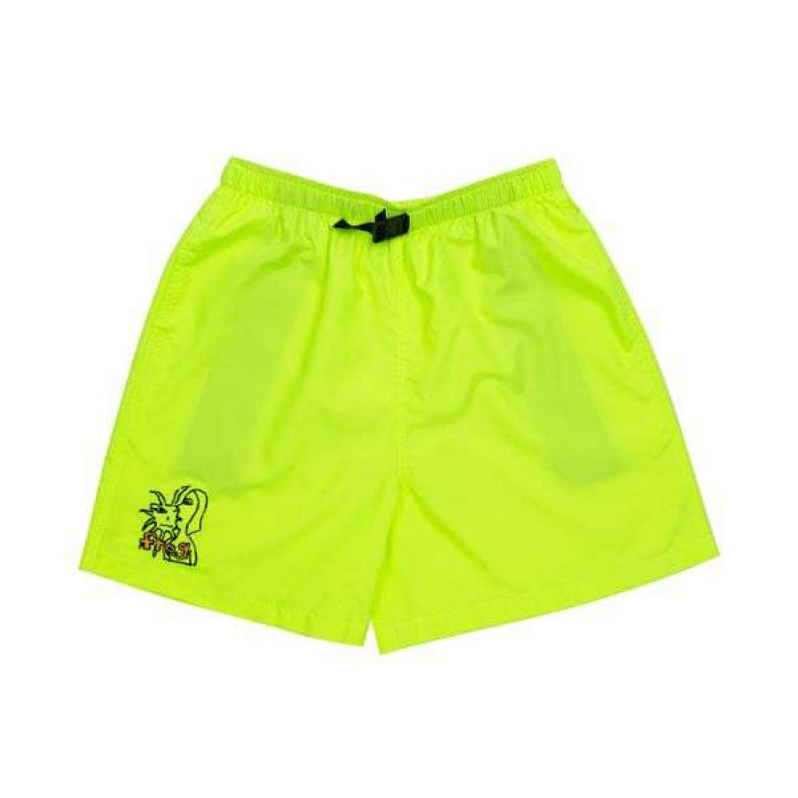 Clothing * | Classical Frog Skateboards. Swim Trunks. Lime.