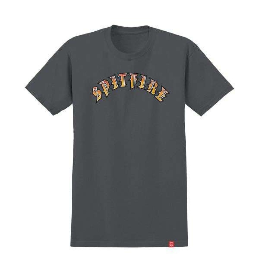 Clothing * | Special Spitfire. Old E Youth T-Shirt. Charcoal.