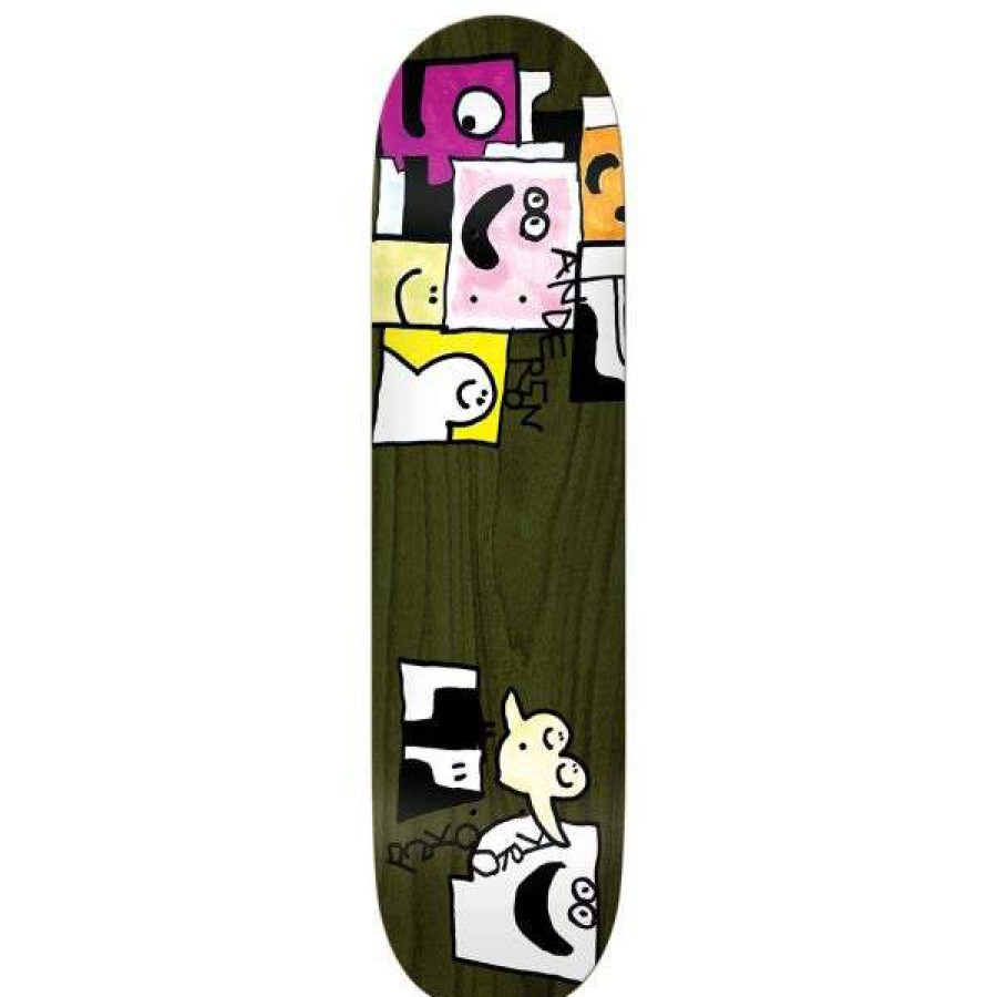 Skateboards * | Official Krooked. Manderson Jigsaw Pro Deck 8.38. Assorted Color Veneers.