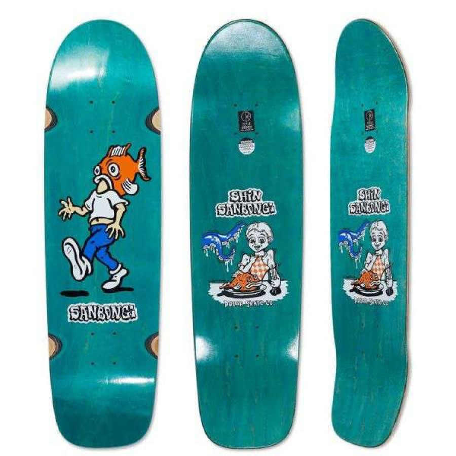 Skateboards * | Discount Polar. Shin Sanbongi Fish Head Surf Jr Deck. 8.75 In. Assorted Color Veneers.