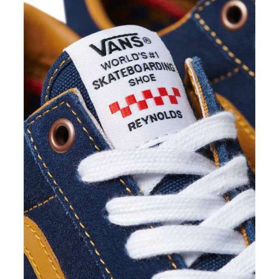 Shoes * | Best Price Vans. Skate Old Skool Andrew Reynolds. Navy/Golden Brown.