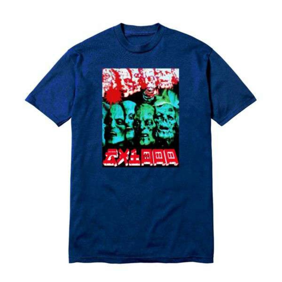 Clothing * | High Quality Gx1000. Zombie T-Shirt. Navy.