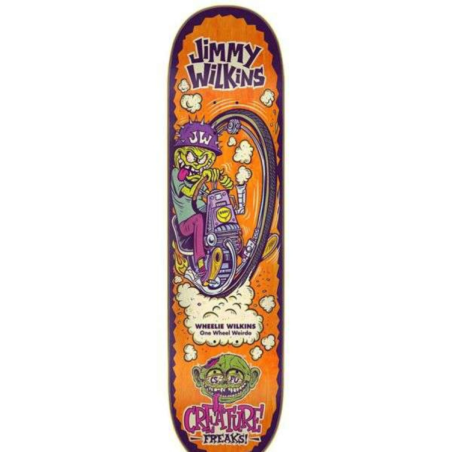 Skateboards * | New Threads Creature. Wilkins Freaks Deck. 8.375.