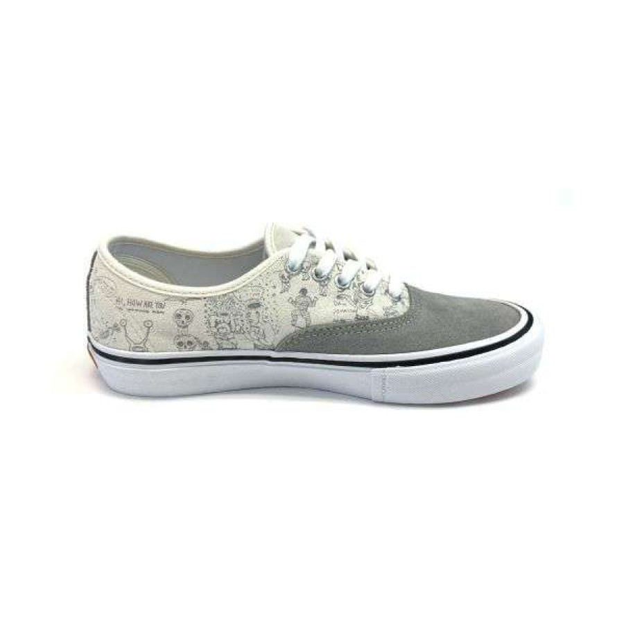 Shoes * | Best Sale Vans. Authentic Pro No Comply. Grey / White.